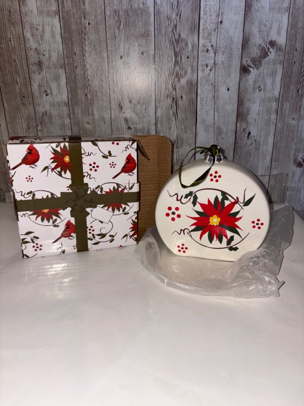 Temptations by Tara Cardinal Ornament Gingerbread Cheesecake Dip Recipe Ceramic